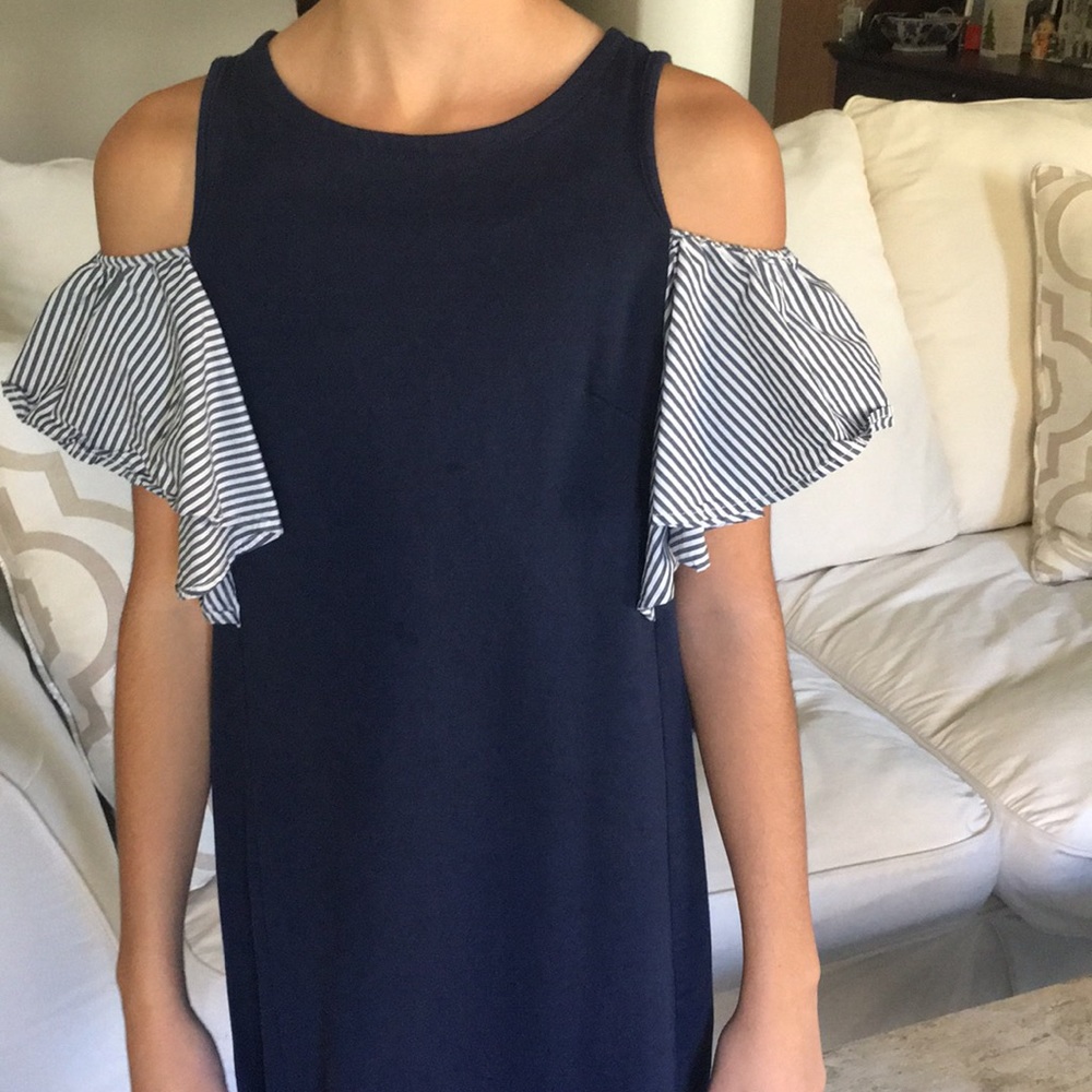 Crewcuts navy blue dress 👗